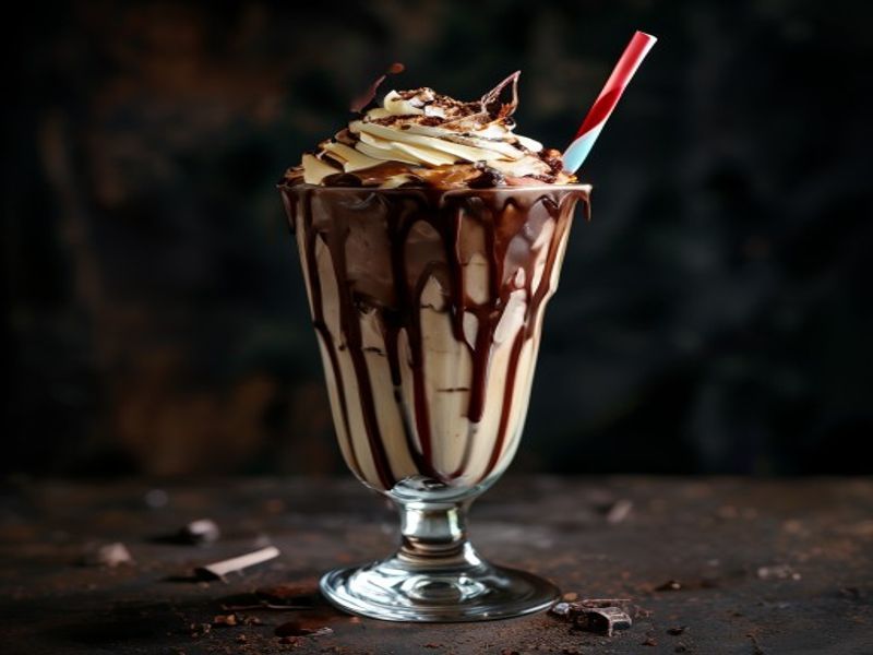 Fluffy Shake - thick chocolate milkshake
