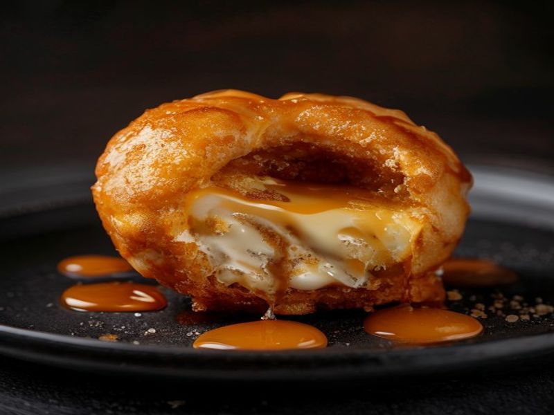 Stuffed Orbit - Biscoff cream filled loukoumades